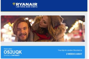 conferma prenotazione volo aereo