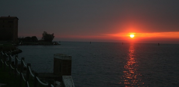 tramonto a pellestrina